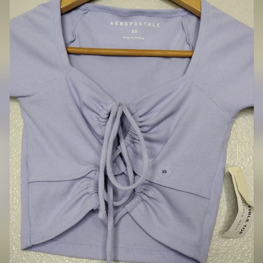 NWT Aéropostale Ties Multiple Ways Convertible Crop Top